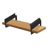 Ménsula Para Estante Marca Lullo Design Negro Mate S/ Madera