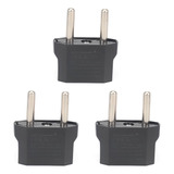 Adaptador Convertidor Enchufe Americano A Europeo Plug X3