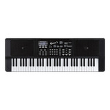 Teclado Musical Queens D184557 61 Teclas Preto