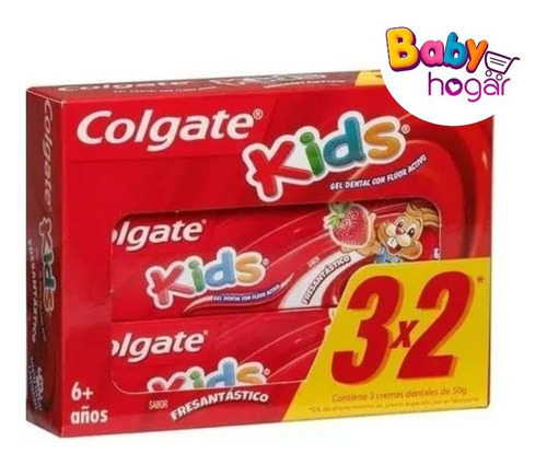 Pasta Dental Colgate Kids Fresantástico Pack3x 50g