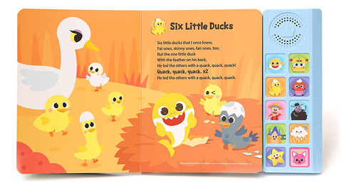 Baby Shark Nursery Rhymes Libro De Sonido De 10 Botones | Be