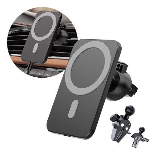 Cargador Inalambrico Magnetico Auto Para iPhone 12 13 Airpod