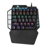 Teclado Mecánico De Juegos Para La Mano Izquierda Teclado Pe