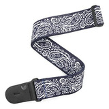 Correa De Guitarra Tejida D'addario, Azul Paisley