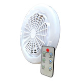 Ventilador De Techo Con Lampara Led 30w Blanco E27/26 30w 23cm Diametro 3 Velocidades