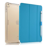 Funda iPad 10.2 Valkit Rígido Soporte Lápiz Azulclaro