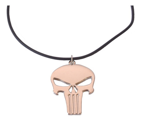 Colar Geek Pingente Caveira Justiceiro Punisher Nerd 