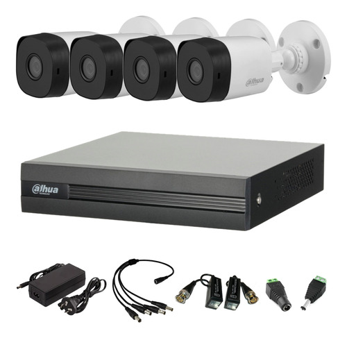 Kit Seguridad Dvr 8 Canales + 4 Cámaras Full Hd Exterior 