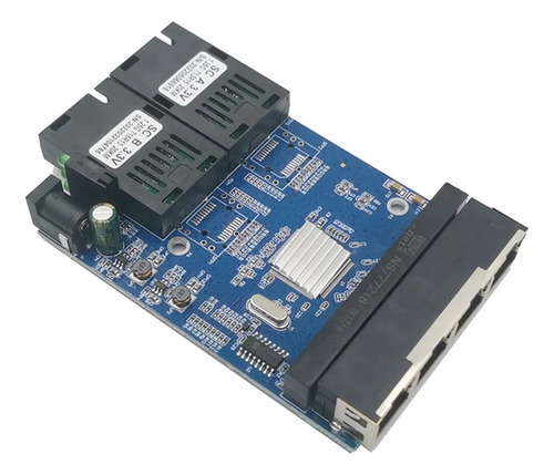 Conversor De Mídia De Fibra Óptica Gigabit Ethernet Switch 4