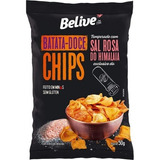 Batata Doce Chips Belive Com Sal Rosa Himalaia Br Spices 50g