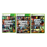 Gta 4 + Gta 5 + Gta Sanandreas Xbox360 Formato Dvd 