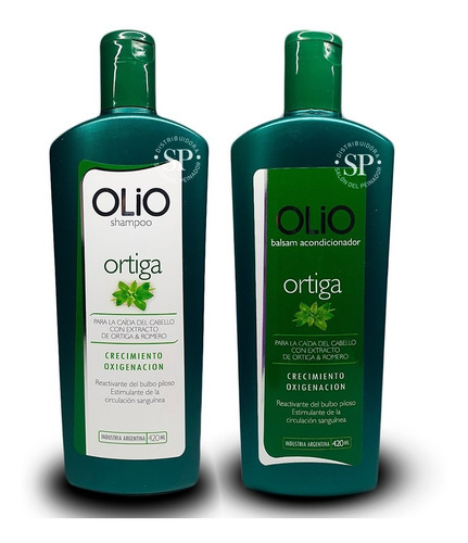 Kit Shampoo + Balsam Olio Ortiga Anti Caída X420ml