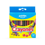 Primeras Crayolas Para Niños 12 Unidades Crayones Colegio