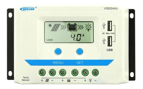 Controlador Carga Painel  Solar Epever 60a  Viewstar  12v 24