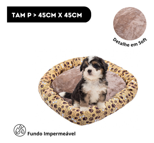 Colchonete Cama Caminha Para Cachorro Pet Pequeno 45x45