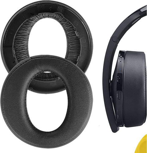 Almohadillas Para Auriculares Sony Ps4, Negro/1 Par/cuero