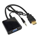 Adaptador Conversor Mini Hdmi A Vga + Audio Tablet Cámara