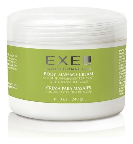 Crema Para Masajes Exel Con Extracto De Algas X 980gr 