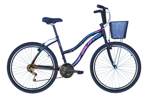 Bicicleta Feminina Aluminio 18v Aro 26 Passeio Confortavel