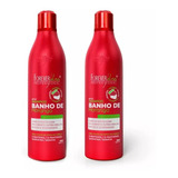 Shampoo Banho De Morango Kit  2 Unidade De 500ml Cada