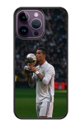 Funda Protector Para iPhone Cristiano Ronaldo Madrid Balon