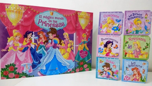 Lote 6 Libros Infantiles, De Mundo Magico De Las Princesas. Editorial Betina, Tapa Dura En Español, 2020