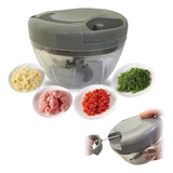 Mini Processador Alimentos Triturador Manual 3 Lâminas 500ml