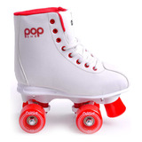 Patins Infantil Quad Divoks Pop One Branco/vermelho