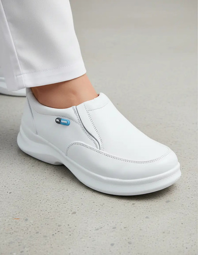 Zapato Enfermero Unisex Metedera Clínico Medico Piel Dr. Hosue Enfermera Anti Fatiga 1009 Blanco Adultos | Meses sin interés