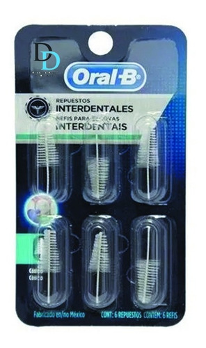 Repuestos Interdentales Para Ortodoncia, Cónico 6pz Oral-b