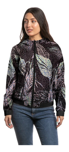 Campera Rusty Rompevientos Lotus Spot Jungle Reversible