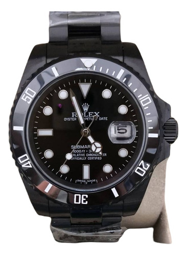 Relógio Rolex Submariner Black Automático Vidro Safira
