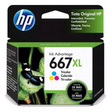 Cartucho Hp  De Tinta Color  Hp 667xl Original  (3ym80al)