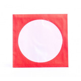 500 Envelope De Papel Vermelho Para Cd / Dvd Com Visor