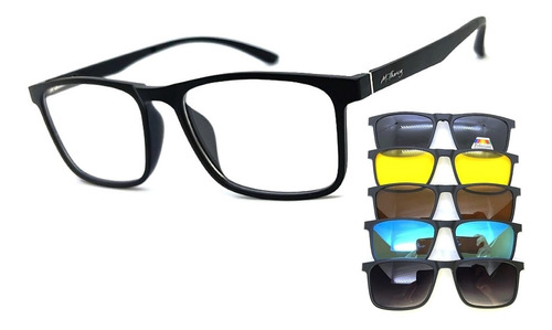 Armação Óculos Grau Premium M.thomaz Clip On Solar Original
