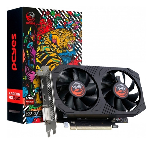 Placa De Video Amd Radeon Rx 550 4gb Gddr5 128 Bits Dual-fan