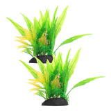 Plantas Artificiales Para Peceras Decorativas, 2 Unidades