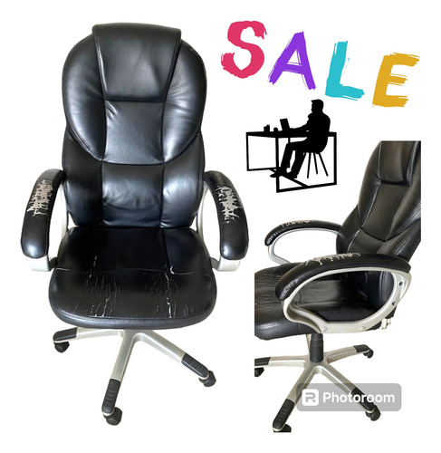 Silla Sillon Oficina Ejecutivo Ruedas Retapizar No Envio