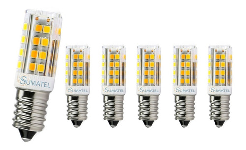 6 Ampolletas Led 5w E14 Luz Cálida/fría - Sumatel 