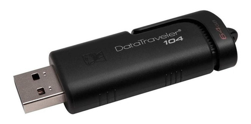 Pendrive Kingston Datatraveler 104 Dt104 64gb 2.0 Negro