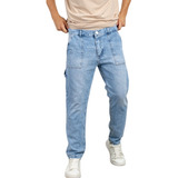 Pantalon Mom Jean Con Rotura Hombre 