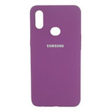 Estuche Protector Silicone Case Para Samsung A10s Morado