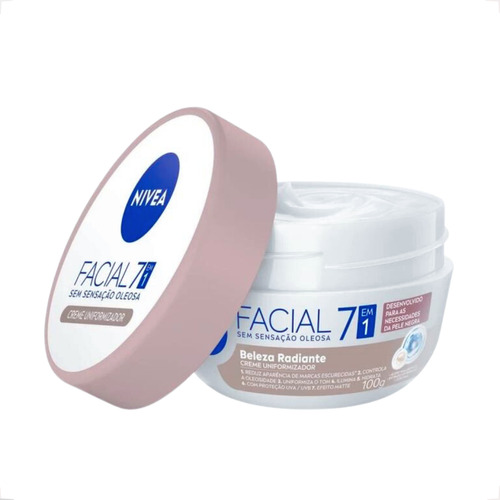 Nivea Hidratante Facial Beleza  Radiante Creme 7 Em 1 100g