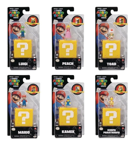 The Super Mario Bros La Película Mini Figura Articulada 6pc