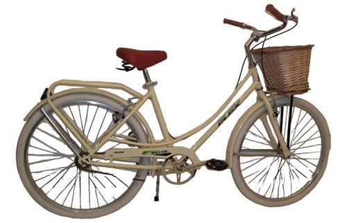 Bicicleta Vintage De Paseo Rueda Fina Y Asiento Con Resortes