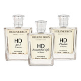 Perfume Helene Deon Hd Dream Hd Girl Hd Beautiful 50ml(3 Un)