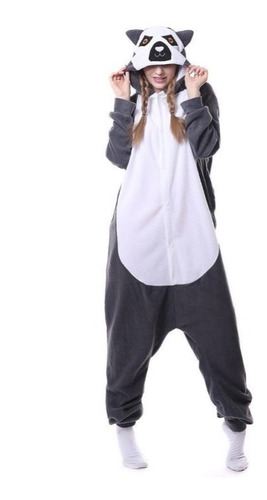 Pijama Lemur Mono Madagascar Moda Mameluco Cosplay Kigurumi