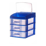 Mini Organizador De Plastico 3 Niveles Con Cajones 