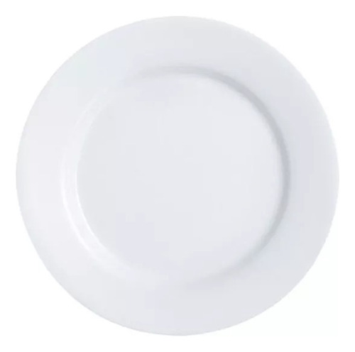 X24 Plato Playo Ancho 26,5 Cm Vidrio Opal Luminarc Everyday 