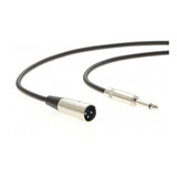 Cable De Microfono Mono Macho A Xlr 1/4 | Negro, 30 M